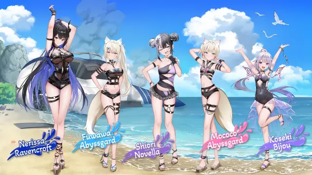 ホロライブ3期生たちが「ホロナツ衣装」の三面図をお披露目！マリン船長「けっこう際どいんですケド キービジュだと隠されちゃった」