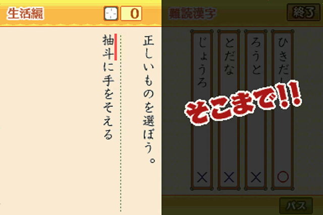 財団法人日本漢字能力検定協会協力 漢検DSトレーニング