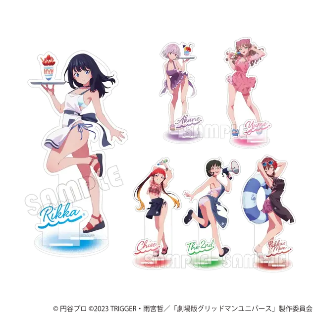 太ももを露わにした六花たちが“海の家バイト”！「グリッドマンユニバース」POPUPグッズがオンラインにて先行販売