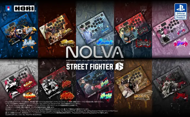 『スト6』コラボのアケコンが超クール！「ルーク」「ジェイミー」「春麗」など人気キャラ10種をデザイン