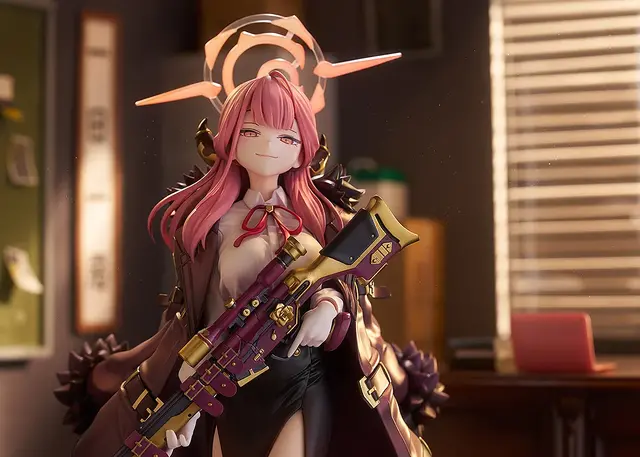 スカートからのぞく太もも！『ブルアカ』アルがフィギュア化ーニコッと笑った差し替え表情パーツなど、クールな「アウトロー」の魅力を表現