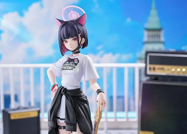 『ブルアカ』より「カズサ」がバンド姿で1/7スケールフィギュア化！シャツの質感、ベースの弦は1本1本張るなどこだわりが凄い