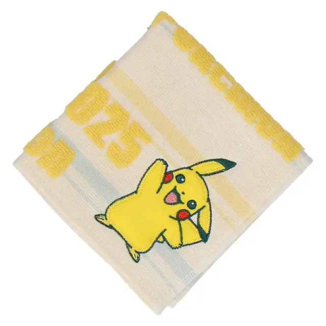 ピカチュウ、イーブイなどが可愛くデザイン！『ポケモン』新作ハンカチが販売中―アップリケ刺繡のタオルハンカチも