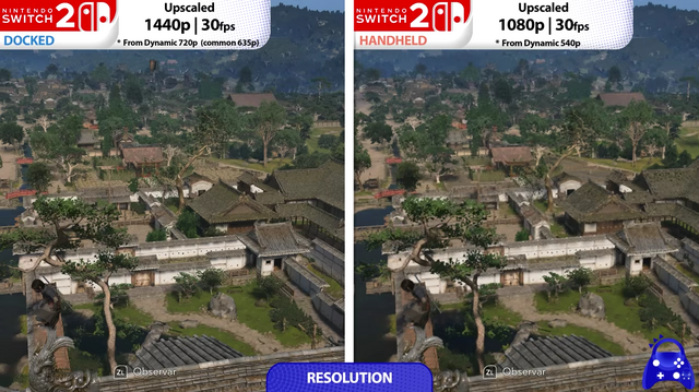 Youtube「Assassin's Creed Shadows | Switch 2 - PS5 - Xbox Series S | Graphics Comparison」から引用