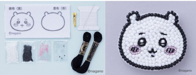 「ちいかわ」ビーズ刺しゅうの初心者向けムック本が発売！好きなデザインでブローチ作りに挑戦