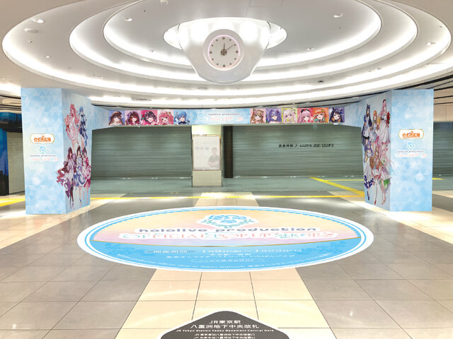 「ホロライブ」東京駅でポップアップショップ開催決定―参加タレント11名の特別描き下ろしイラスト等身大パネルも！