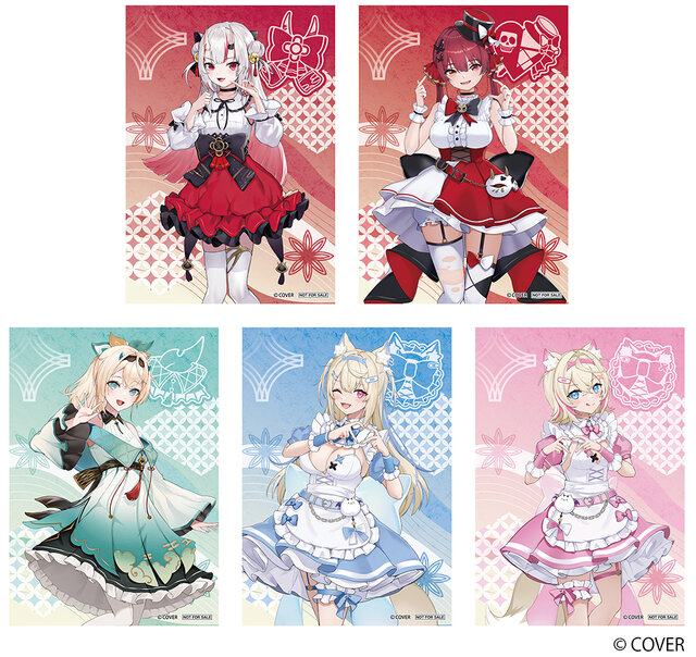 アニメイトで「ホロライブ」フェアが1月8日より開催！百鬼あやめ、宝鐘マリンら5人が「ONIKAWAII」をテーマに描き起こしグッズ化