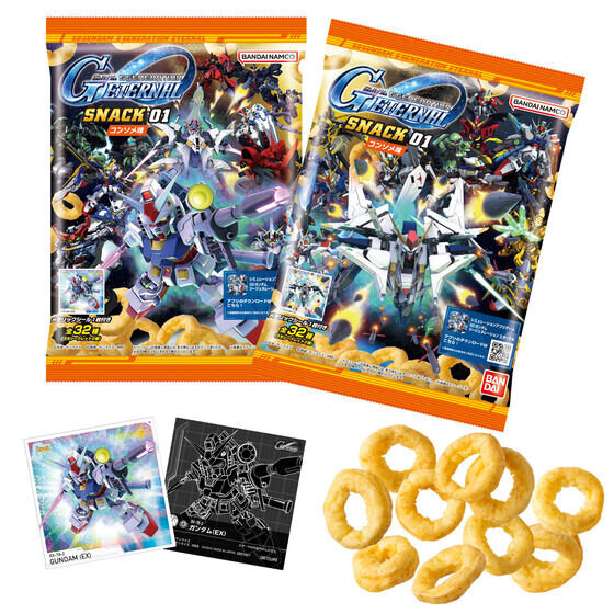 『SDガンダム ジージェネ エターナル』スナック第1弾！シールは全32種、ゲームで利用可能なプレバン限定コードのプレゼントも