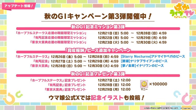 『ウマ娘』お正月イベントや年末年始キャンペーンが熱い！ジェンティルドンナ、オルフェーヴルが欲しい人は“リバイバルガチャ”にも注目