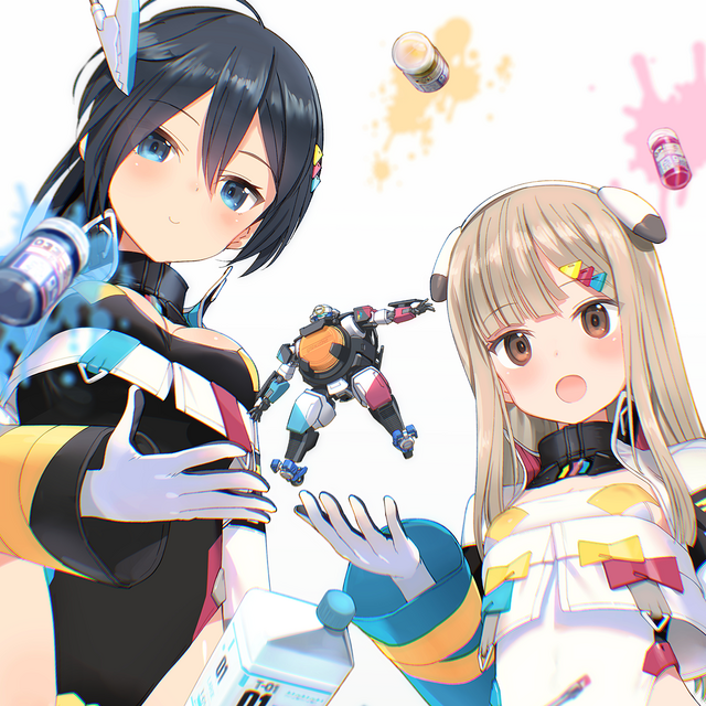 模型用塗料メーカー「ガイアノーツ」と『アリス・ギア・アイギス』がコラボ！新アクトレス「楽華明瑠」「彗聖紬」が実装