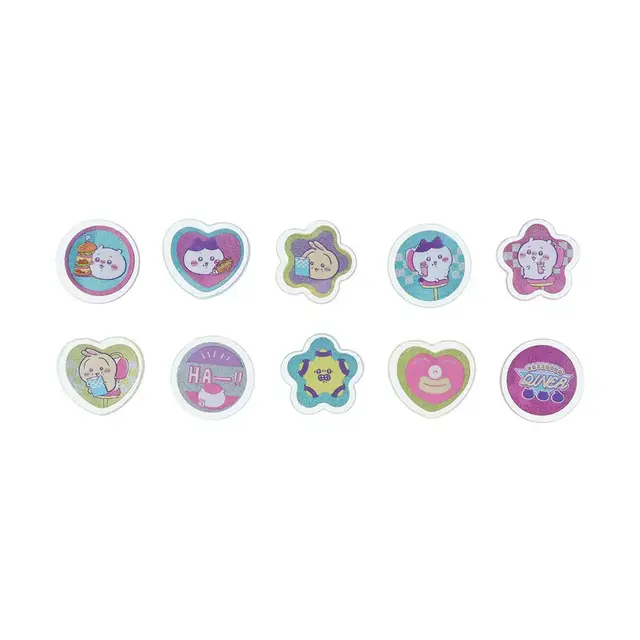 「ちいかわ」クリアで厚みのあるおはじき風も！“ＤＩＮＥＲ”テーマのシール4商品が本日1月22日13時よりしまむらオンラインストアに登場