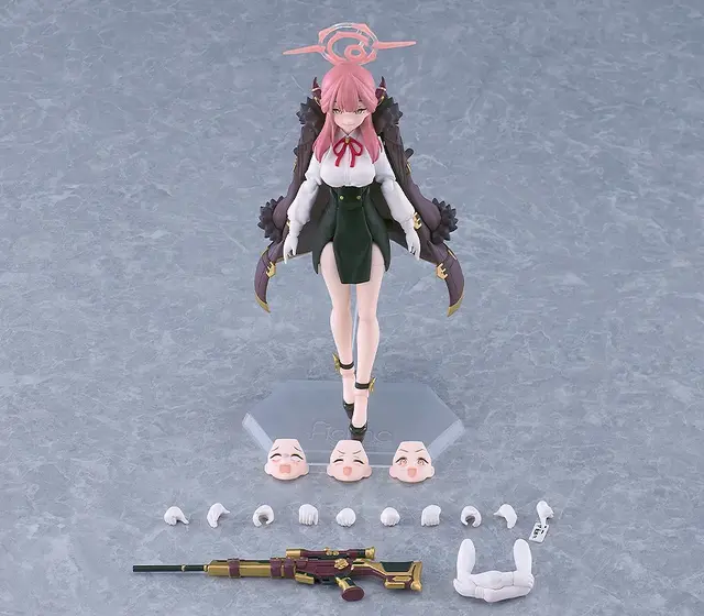 「何ですってーーー！！！？？？」『ブルアカ』より「陸八魔アル」アクションフィギュアが表情豊かー武器・ワインレッド・アドマイアーなど付属