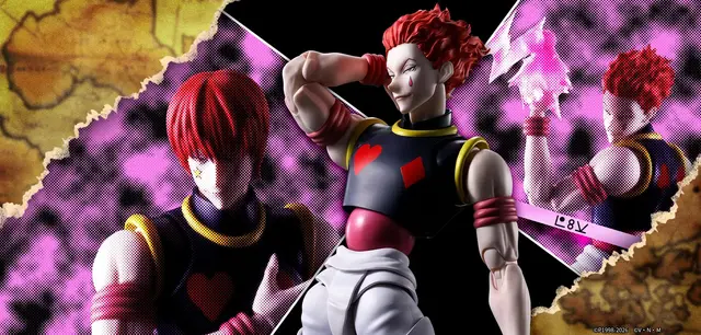「ボクを失望させるなよゴン」―「HUNTER×HUNTER」より「ヒソカ」が可動フィギュア化！髪を下ろした姿や、バンジーガムのエフェクトパーツも付属