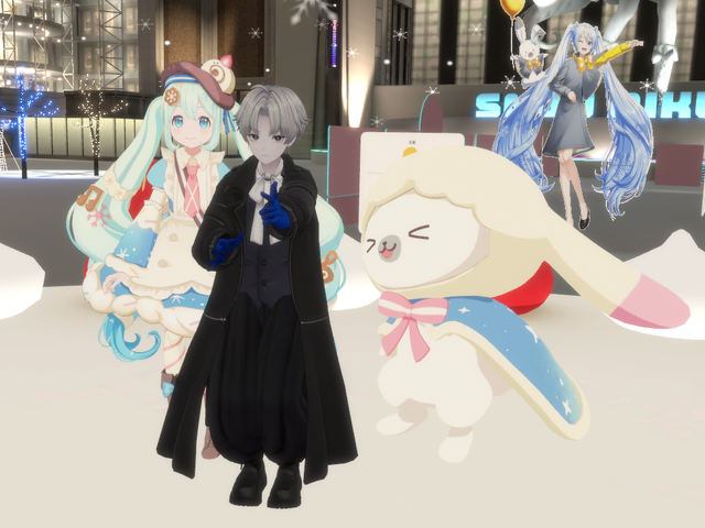 雪ミクグリーティング in VRChat