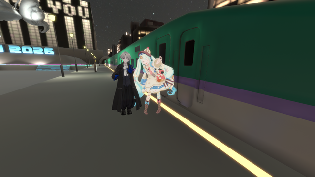 雪ミクグリーティング in VRChat