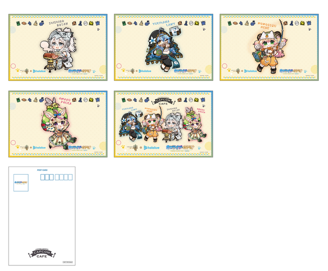 『モンハンワイルズ』×「ホロライブ5期生」コラボカフェのメニュー＆グッズ公開！獅白ぼたんら4名のイメージフード、Tシャツやアクスタなど販売