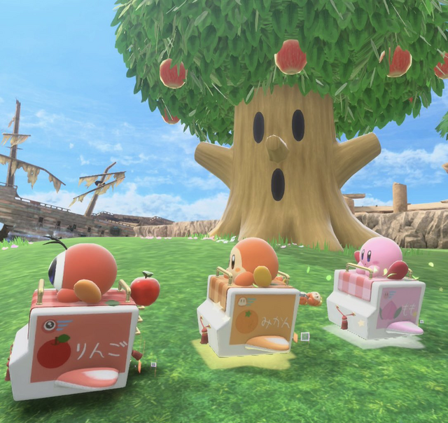 カービィが、まるで“果樹園”のモモ!? 『エアライダー』で制作されたオレマシンが話題にー「まんまるピンクで可愛いカービィは桃みたい」