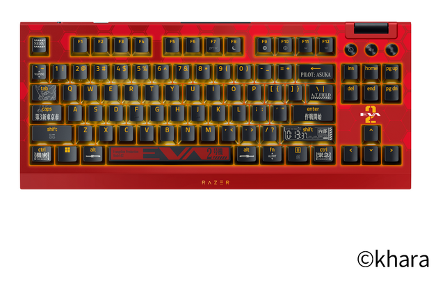 「Razer」×「エヴァ2号機」コラボゲーミングアイテムが国内発売決定！存在感抜群なレッドカラーのキーボードやチェアなど全5製品