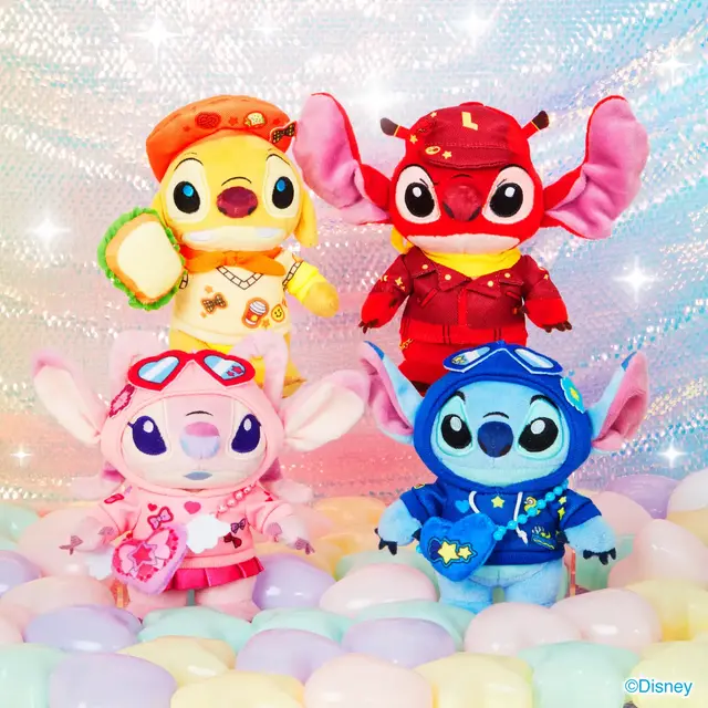 スティッチが可愛いデコラファッションに！シール帳やぬいぐるみもラインナップのHappyくじ「Stitch Colorful Kawaii」3月27日発売