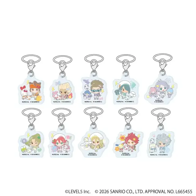 『イナズマイレブン』×「サンリオキャラクターズ」コラボが可愛い！円堂守×ハローキティなど全10種イラスト使用のグッズが先行通販