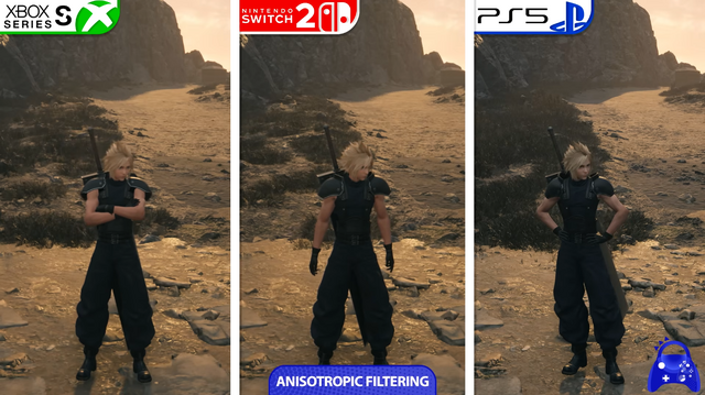 『FF7 リバース』スイッチ2/Xbox Series S/PS5三機種のグラフィック比較動画が公開。スイッチ2は30fps固定ながらグラフィックは健闘