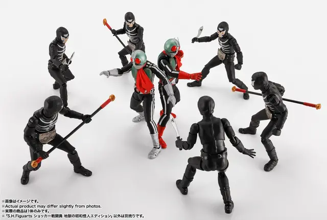 「仮面ライダー」新1号、新2号アクションフィギュア「S.H.Figuarts（真骨彫製法）」が再販！武器が付属する「ショッカー戦闘員」も
