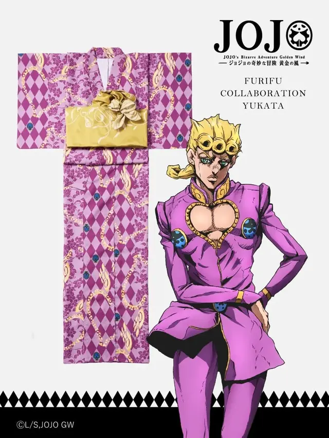 「ジョジョ」5部コラボ浴衣が、超オシャレ！ジョルノやブチャラティをモチーフにした全7種