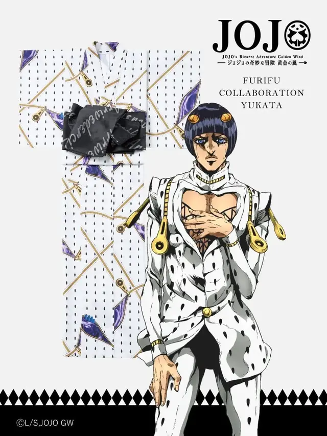 「ジョジョ」5部コラボ浴衣が、超オシャレ！ジョルノやブチャラティをモチーフにした全7種