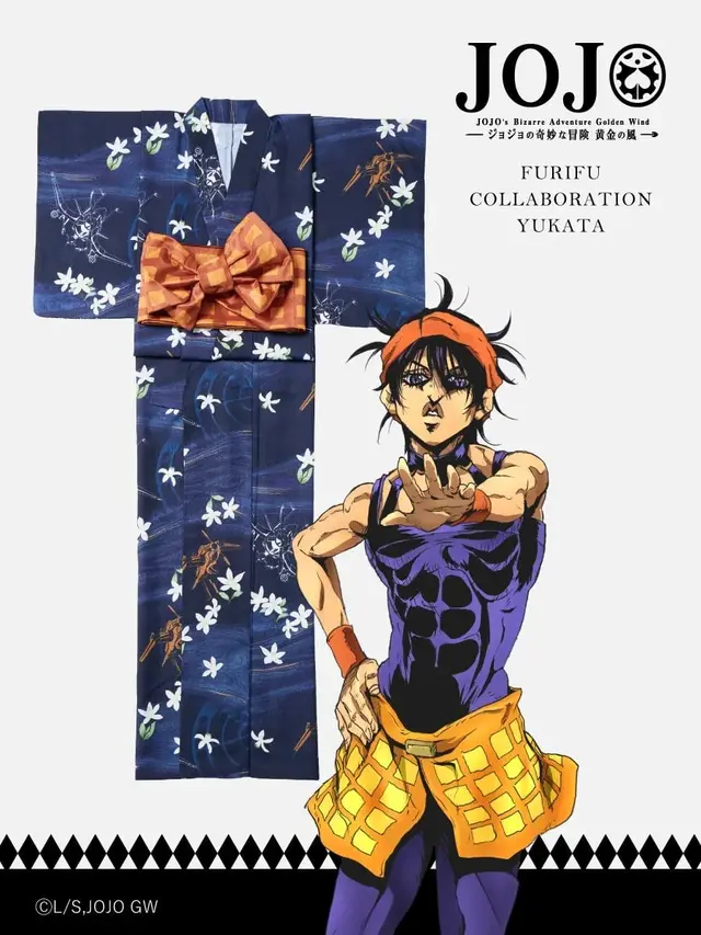 「ジョジョ」5部コラボ浴衣が、超オシャレ！ジョルノやブチャラティをモチーフにした全7種