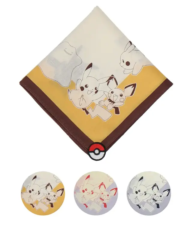 アニメ「ポケモン」のハンカチ類がオンライン販売!旅立ちの3匹はじめ、ピカチュウやメタモンなどを可愛らしくデザイン