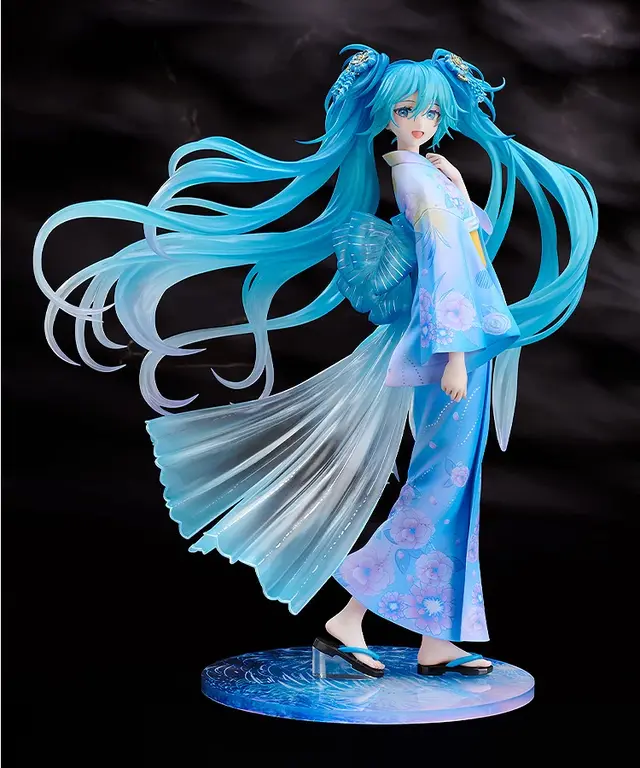 「初音ミク」が花火&ドローンショーのメインビジュアルで立体化！クリアパーツ使用のツインテールと大きく広がる帯が幻想的