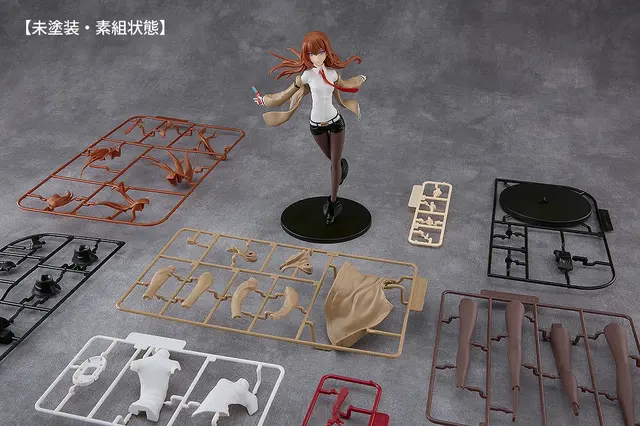 『STEINS;GATE』より「牧瀬紅莉栖」組み立て式プラモデルが予約開始！改造制服姿とロングヘアーをなびかせて颯爽と走りだす様子で立体化