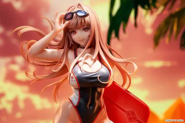 『勝利の女神：NIKKE』水着姿でバカンスを楽しむ「ラピ」フィギュアが再販！肉体美のコントラスト、風に吹かれる髪など細かに立体化