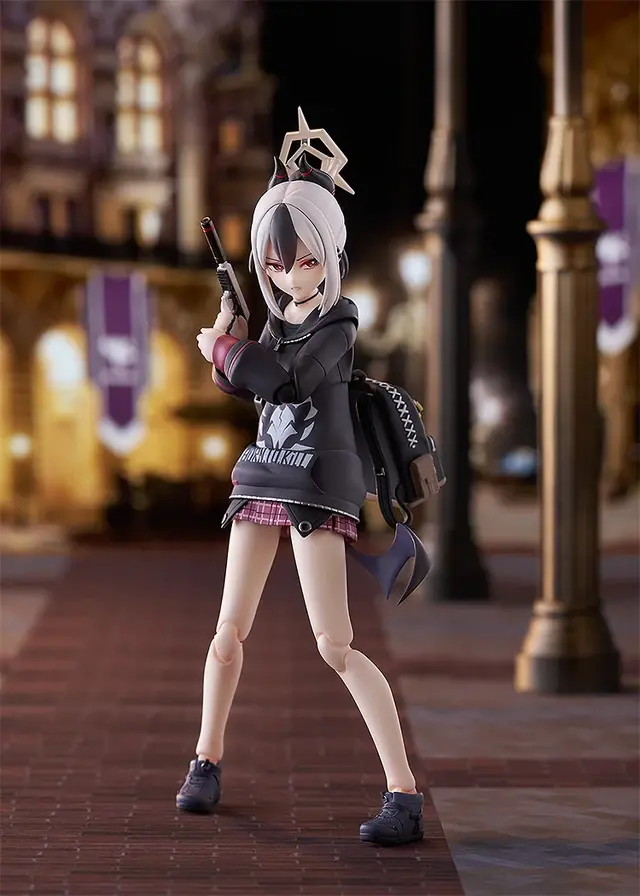 『ブルアカ』鬼方カヨコのfigmaが魅力にあふれてる!「戦闘顔」「照れ顔」や「しゃがみスカート」など様々な差し替えパーツを用意