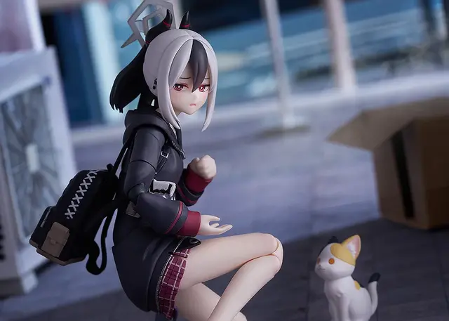 『ブルアカ』鬼方カヨコのfigmaが魅力にあふれてる！「戦闘顔」「照れ顔」や「しゃがみスカート」など様々な差し替えパーツを用意