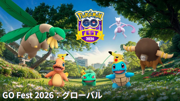 ついに「メガミュウツーX/Y」が完全無料で実装!「GOフェス2026 グローバル」重要ポイントまとめ【ポケモンGO 秋田局】