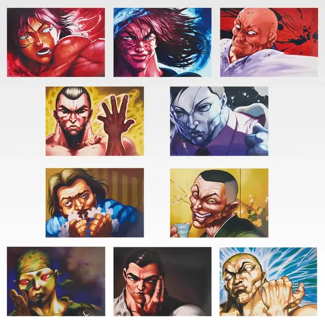 「刃牙」新作一番くじの全ラインナップ公開!最終形態ピクルら4体のフィギュア、ユニークな「烈海王のグルグルパンチ時計」も