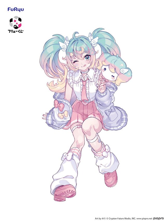 学生服姿のカラフルなミクさんが可愛すぎる！KAITOやレンのぬーストも必見なフリューくじ「初音ミク ミクめくJKライフ」が公開