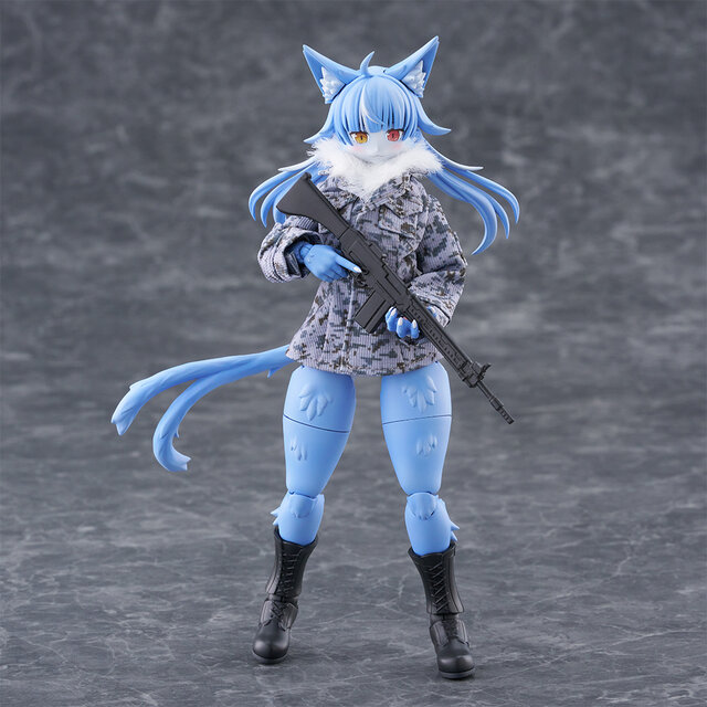 自衛隊公式キャラ「おまねこ」がプラモデルになった！“刺さる要素”をふんだんに盛り込んだ激かわ猫、ただし“オス”である