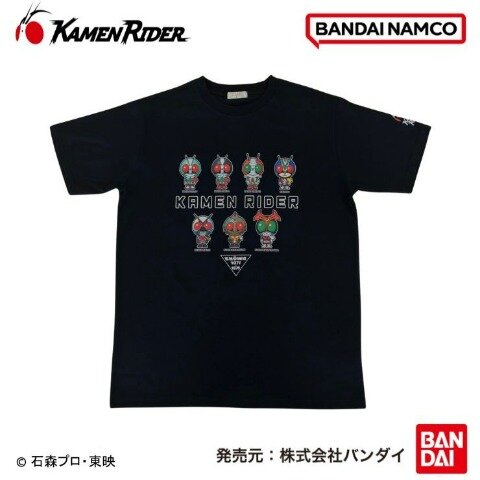 しまむらオンラインストアで「仮面ライダー」Tシャツが本日7月15日15時より販売開始！人気のSDプリントの昭和ライダーたち集合デザイン