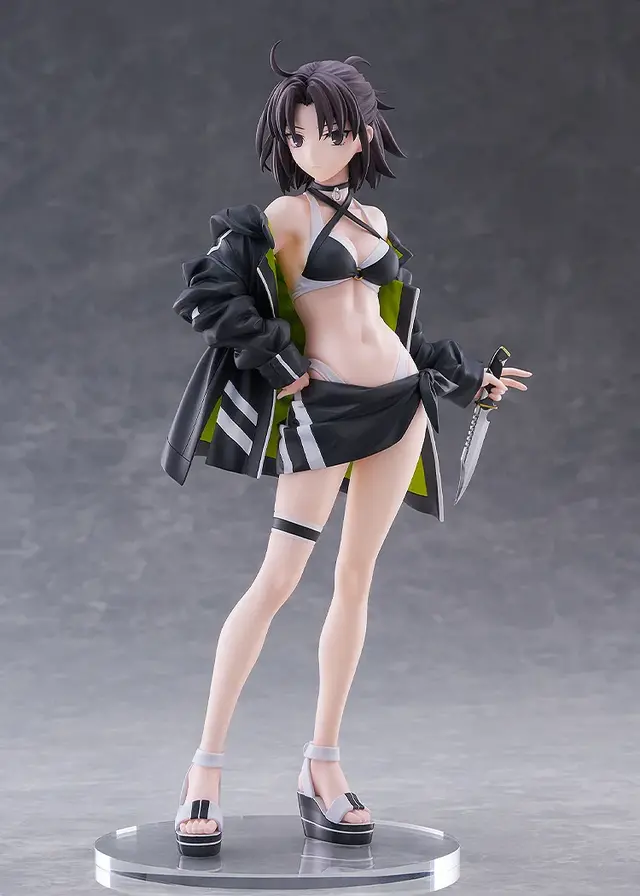 黒水着からのぞく、引き締まったプロポーション！『FGO』第一再臨「ムーンキャンサー/玉兎」1/7スケールフィギュアが予約受付中