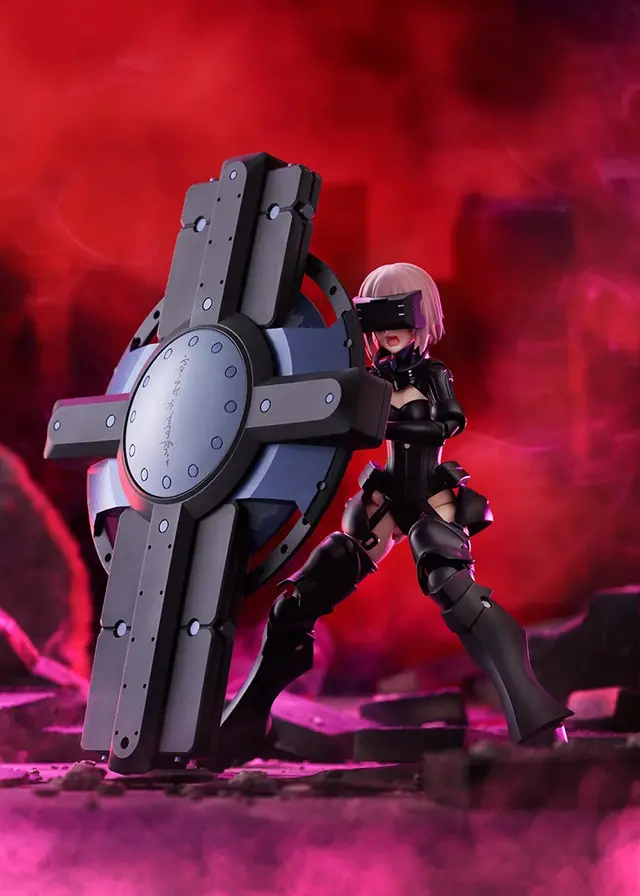 『FGO』変形する巨大な砲身“ブラックバレル”も！シールダー「マシュ・キリエライト」霊基外骨骼姿のプラモが予約受付中