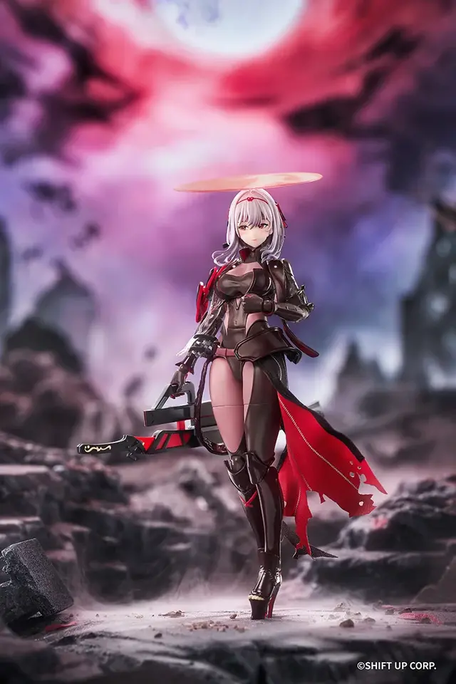 『勝利の女神：NIKKE』より「紅蓮：ブラックシャドウ」がアクションフィギュア化！豊かな表情、武器・花無十日紅など多彩なオプションを用意