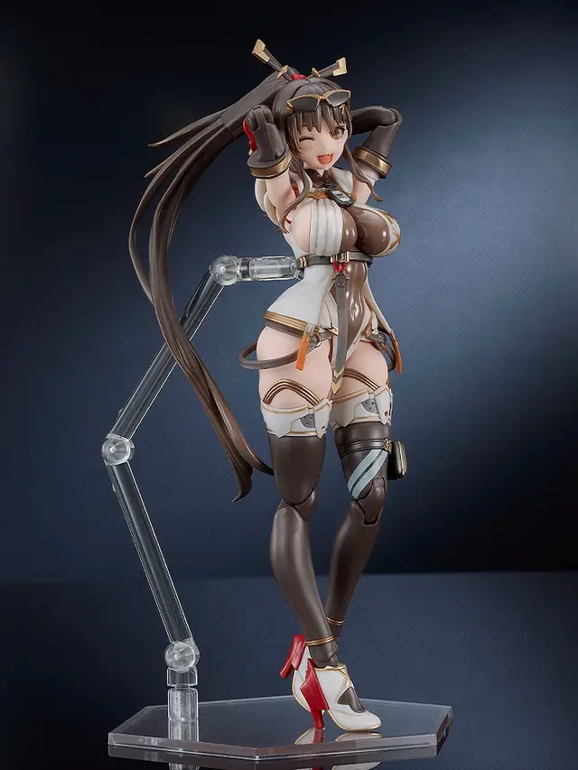 なんという太もも…これをプラモデルで？！トリダモノ氏のオリキャラ「MXちゃん」が組み立てキット化―持ってるケースはレールガンに変形