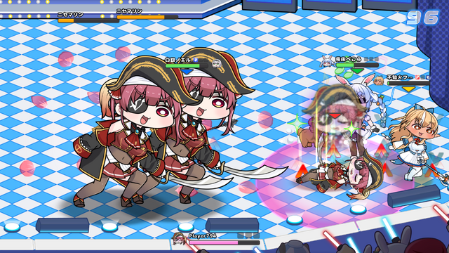 ホロライブ・兎田ぺこら、宝鐘マリンなど3期生が大乱戦！『ホロライブファンタジーバトル』が発売ーお馴染みの語録が装備に、“ニセ3期生”とのバトルもある
