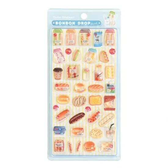 「ボンボンドロップシール」コンビニ商品テーマの新作が公式抽選販売！おにぎり＆お弁当、ホットスナックなど4種セット