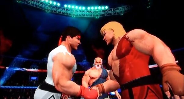 『Smackdown vs. Raw 2011』のエディット機能で『ストリートファイター』のキャラを再現！