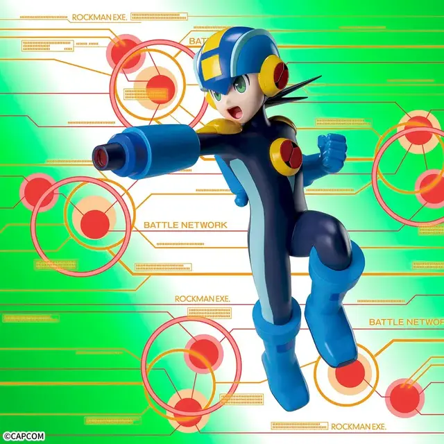 『ロックマンエグゼ』より、ロックマンがプライズフィギュア化！シリーズ第一作目のパッケージビジュアルを再現
