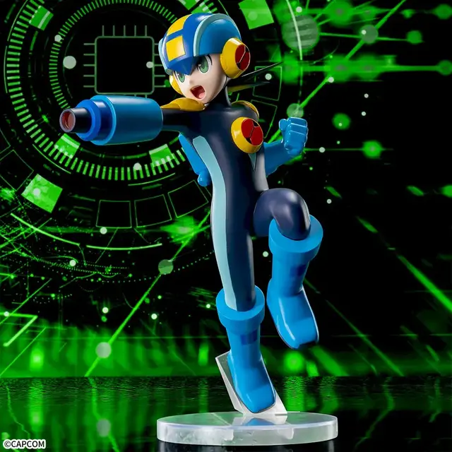 『ロックマンエグゼ』より、ロックマンがプライズフィギュア化！シリーズ第一作目のパッケージビジュアルを再現