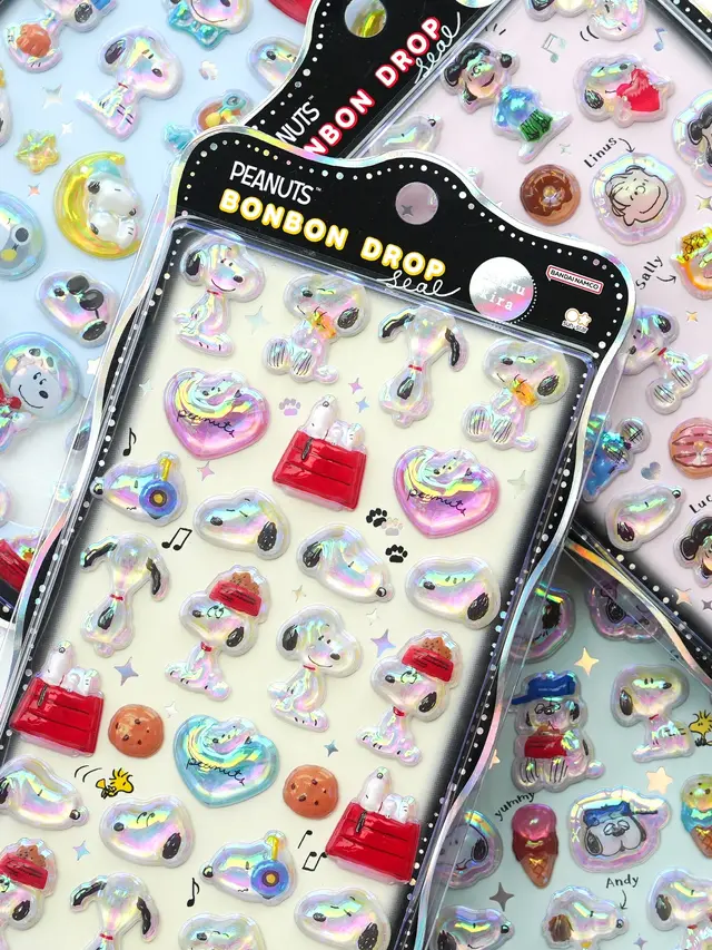 「ボンボンドロップシール」がロフトネットストアで抽選販売中！ちゅるきらの「サンリオ」「スヌーピー」など21種